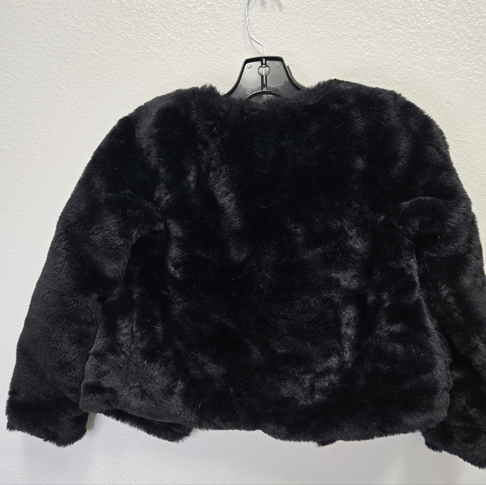 H&M Black Teddy Jacket- Time To Get Classic And Fuzzy Warm.